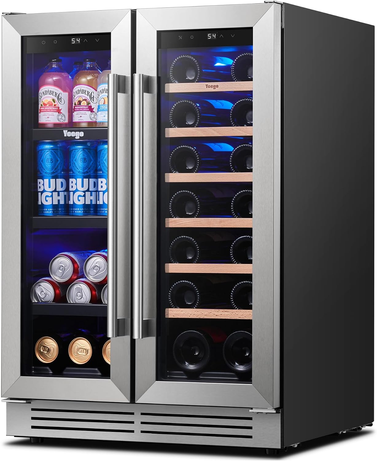 Wine Beer Fridge - Yeego 24 Inch Wijn- en drankenkoelkast