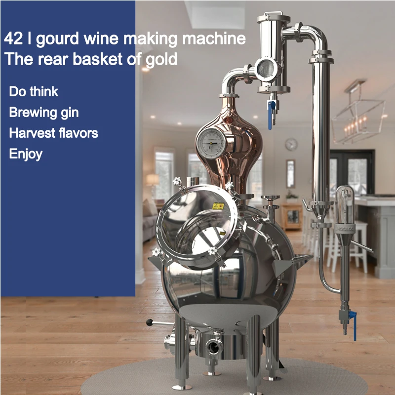 Wine Beer Whiskey - 42L Kalebasvormige distilleerketel voor thuisbrouwen en