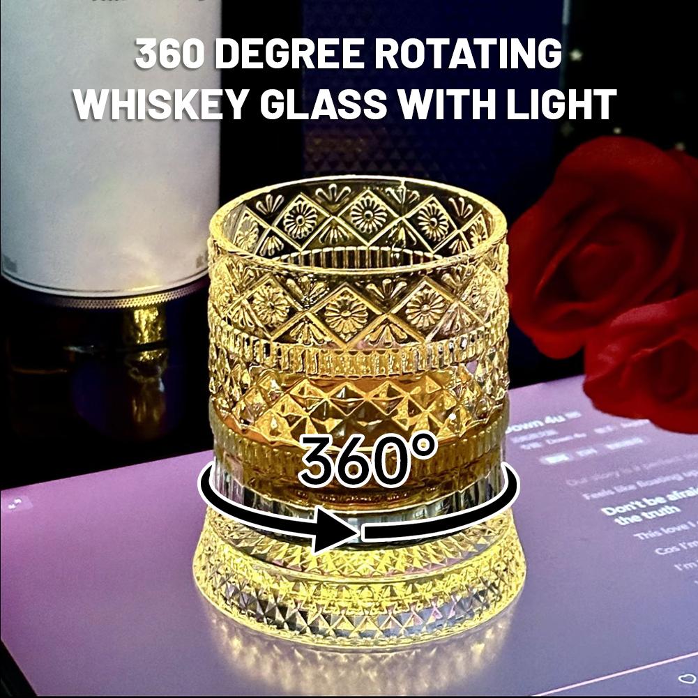 Wine Beer Whiskey - Draaibaar whiskyglas, creatief kristallen bierglas, stressverlichtende