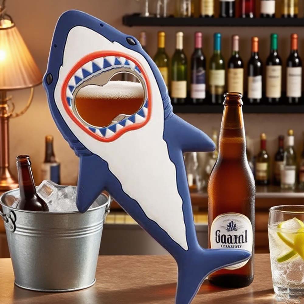 Wine Beer Fridge - Nieuw ontwerp 3D haaienmagneet bieropener koelkaststickers