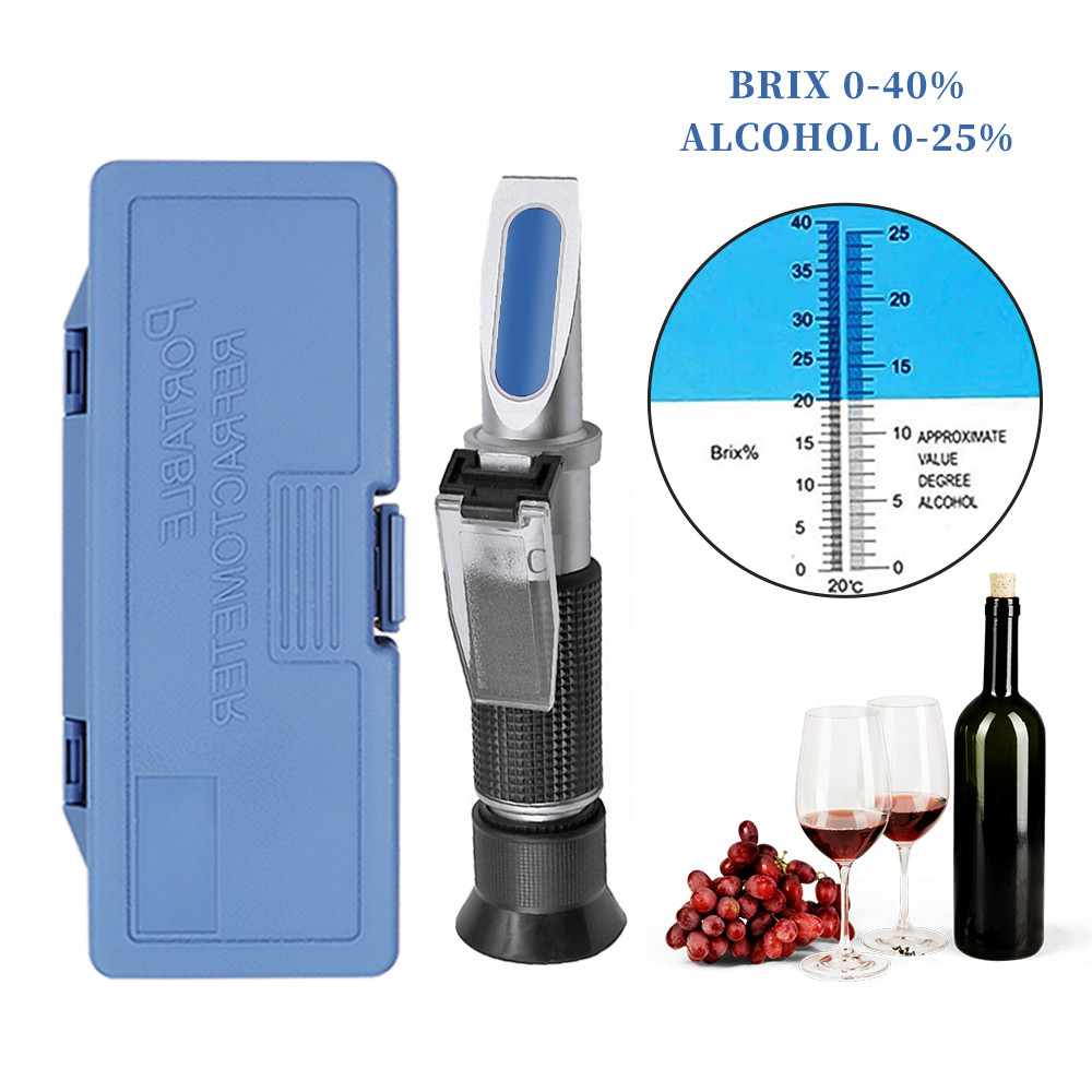 Wine To Beer Alcohol - Handheld 0 ~ 40% Suiker Refractometer