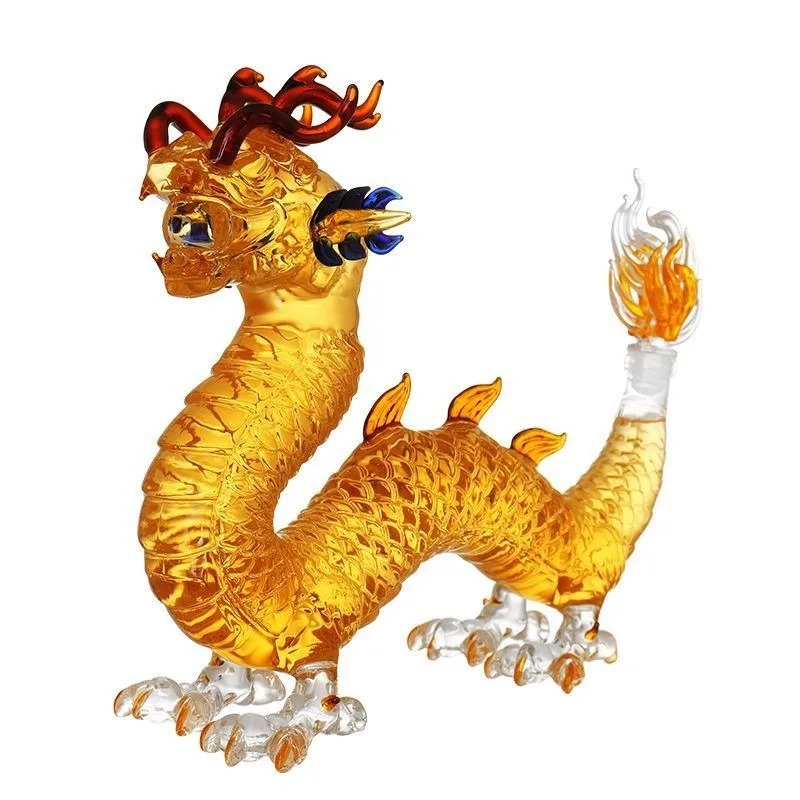 Wine Beer And Spirits - Draakvormige Chinese Dierenriem whisky karaf Glazen