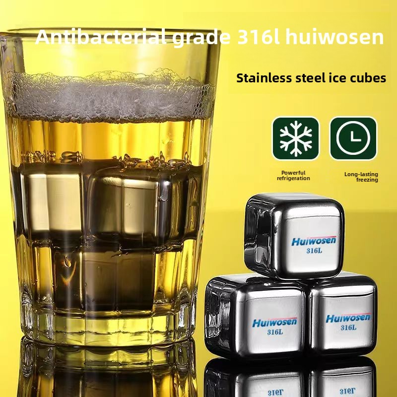 Wine Beer Whiskey - 316 roestvrij staal ijsblokje recycling huishoudelijk
