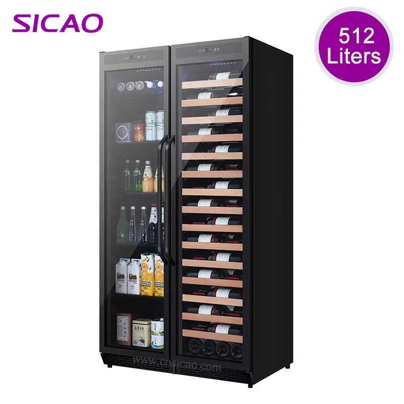 Wine Beer Fridge - Inbouw drankenkoelkast dubbele deur wijnkoeler grote