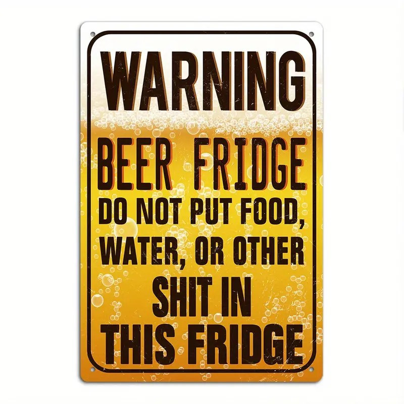 Humoristisch vintage metalen b - Wine Beer Fridge recensie en prijs