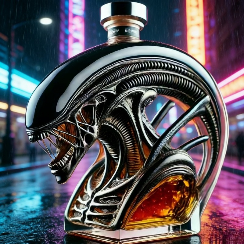 Alien Xenomorph-vormige whisky - Wine Beer And Spirits recensie en prijs