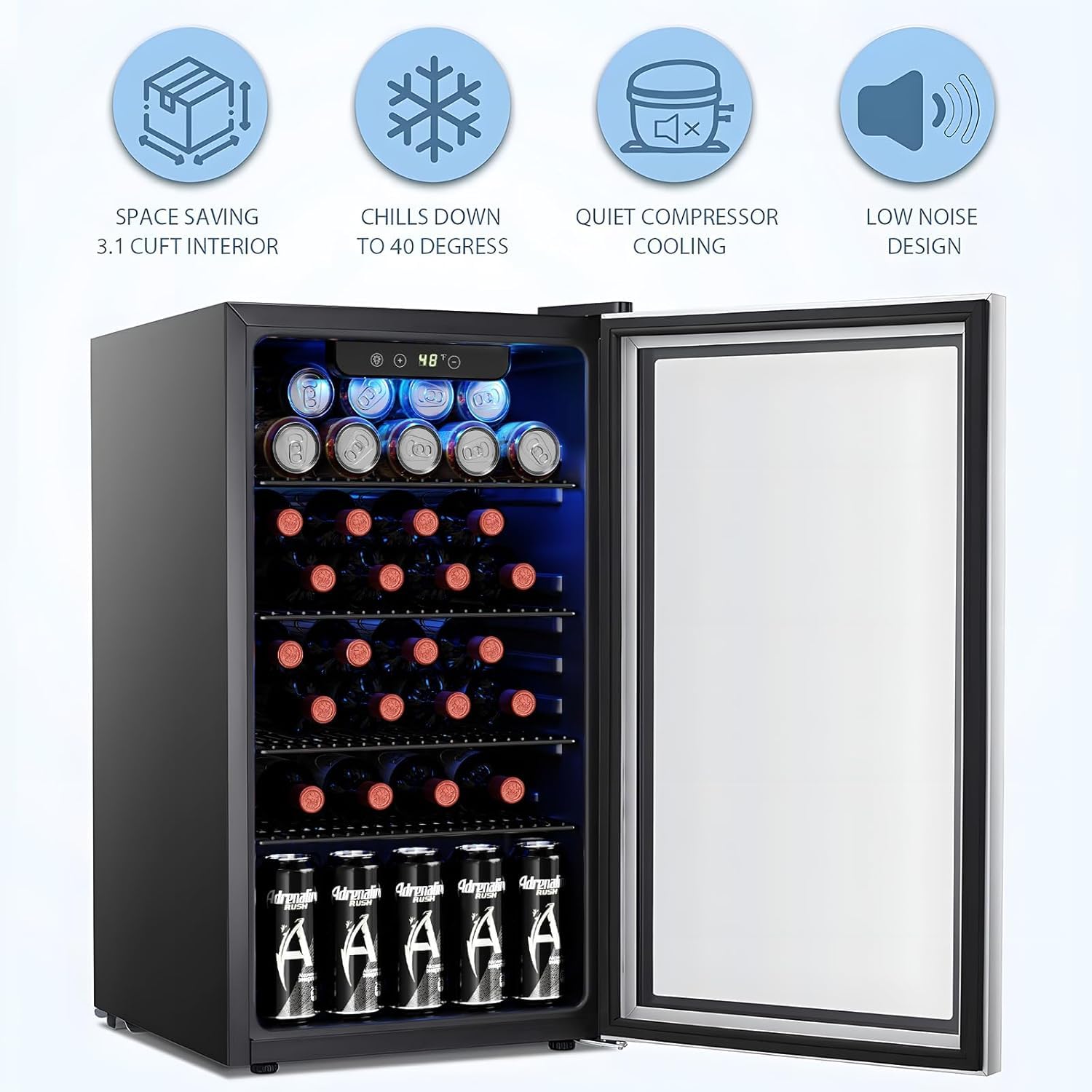 26 Flessen 130 Blikjes Wijnkoe - Wine Beer Fridge recensie en prijs