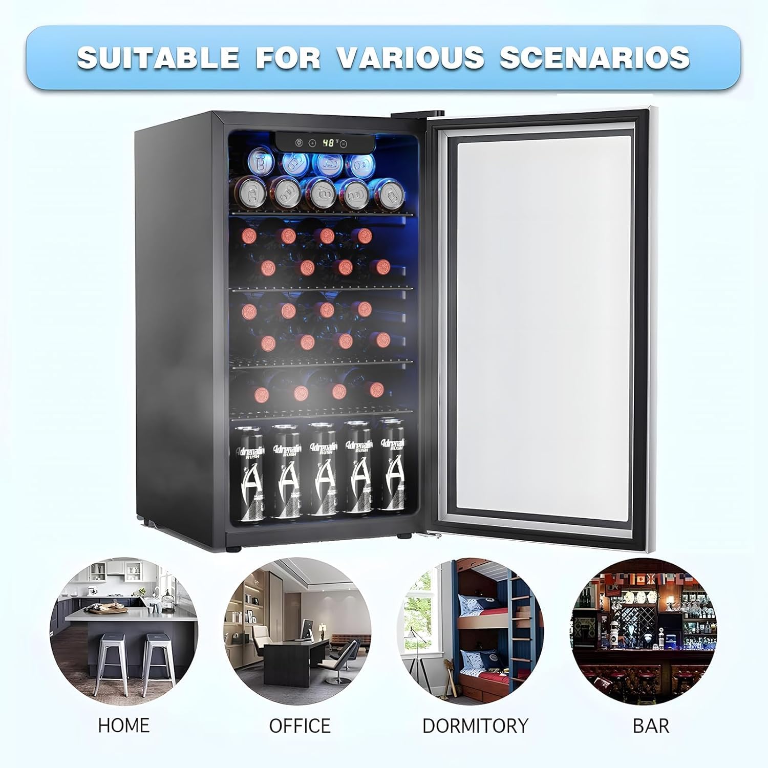 26 Flessen 130 Blikjes Wijnkoe - Wine Beer Fridge recensie en prijs