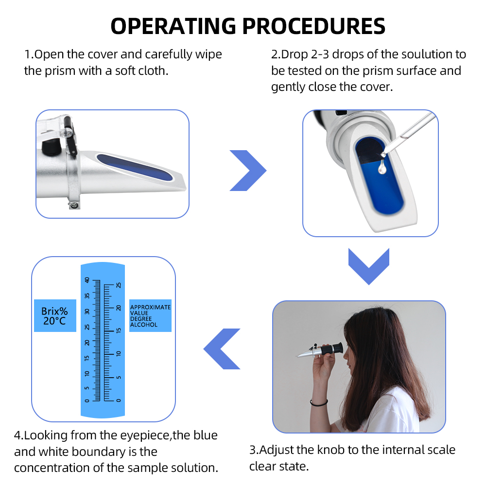 Handheld 0 ~ 40% Suiker Refrac - Wine To Beer Alcohol recensie en prijs