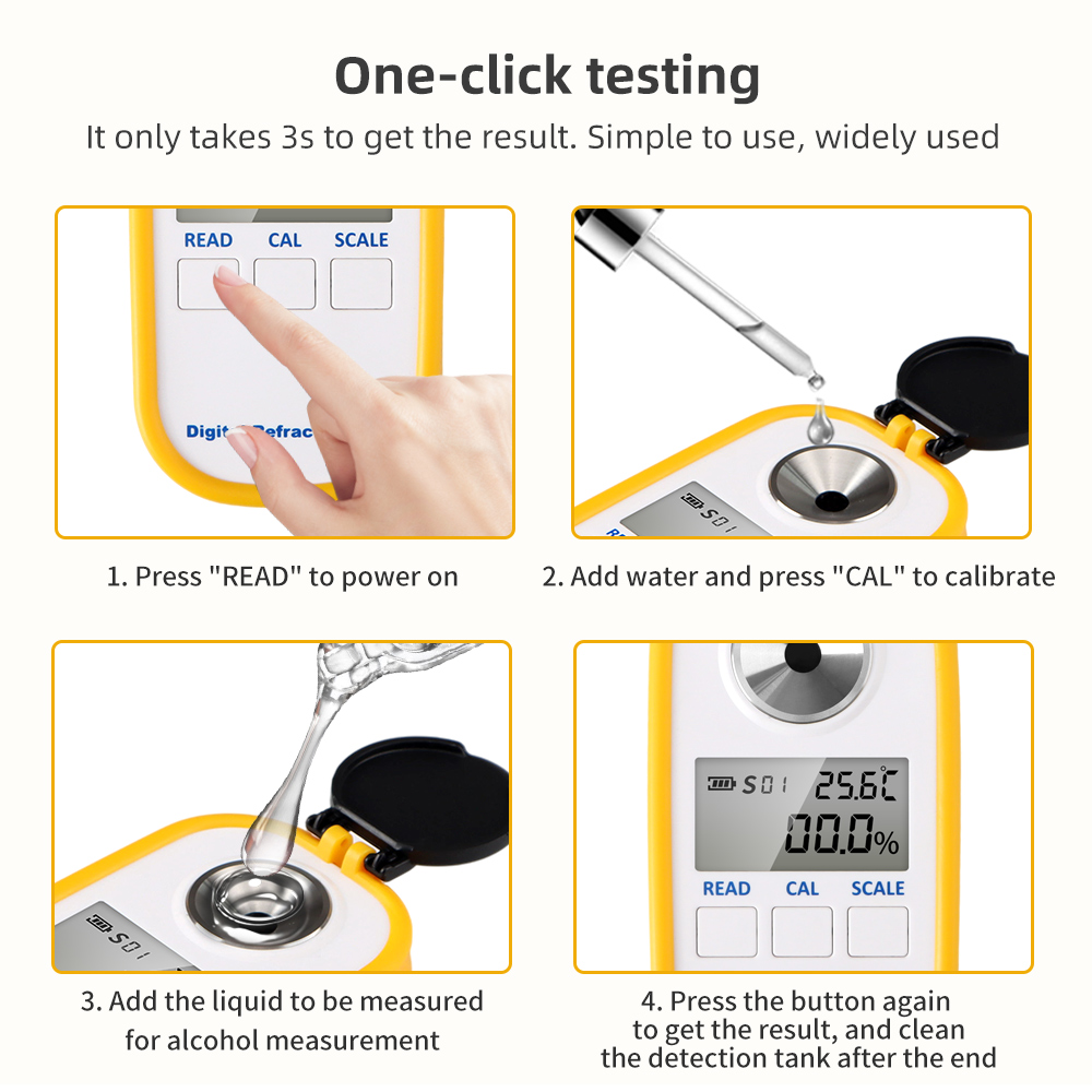 Digitale Alcohol Refractometer - Wine To Beer Alcohol recensie en prijs