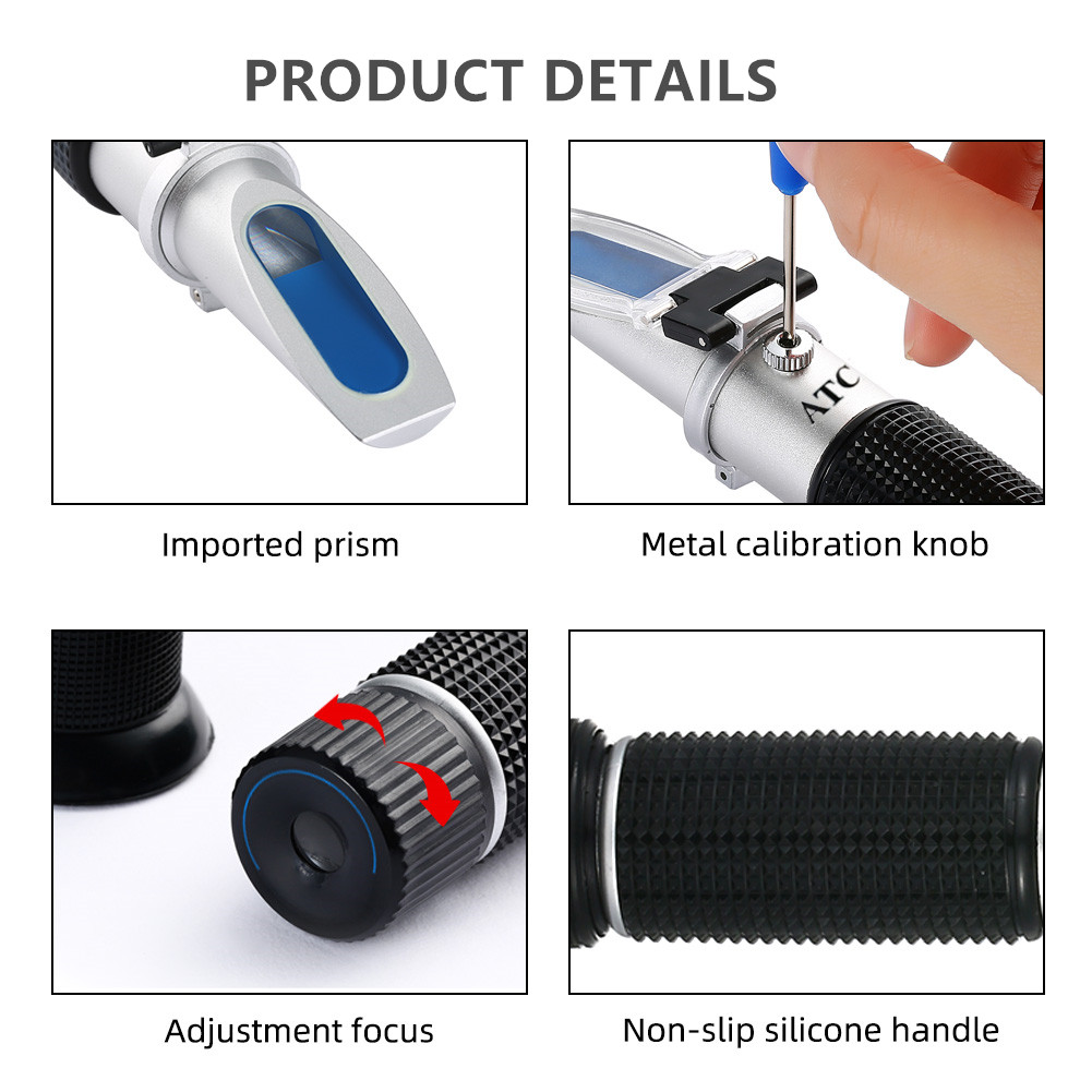 Refractometer 0-32% Brix Bierb - Wine To Beer Alcohol recensie en prijs