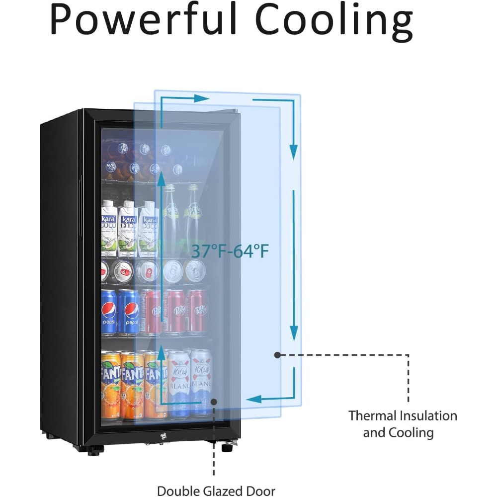 Drankkoelkast, driepunts minik - Wine Beer Fridge recensie en prijs