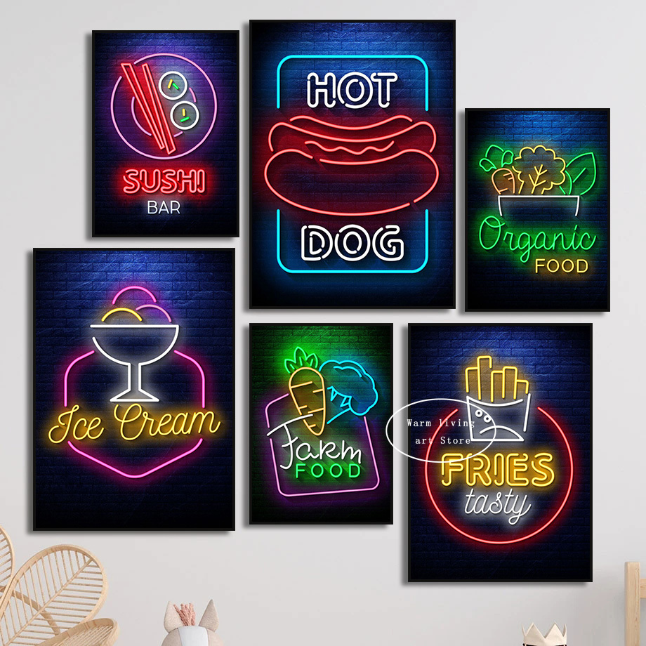 1 stuk frameloos canvas schild - Wine Beer Pizza recensie en prijs