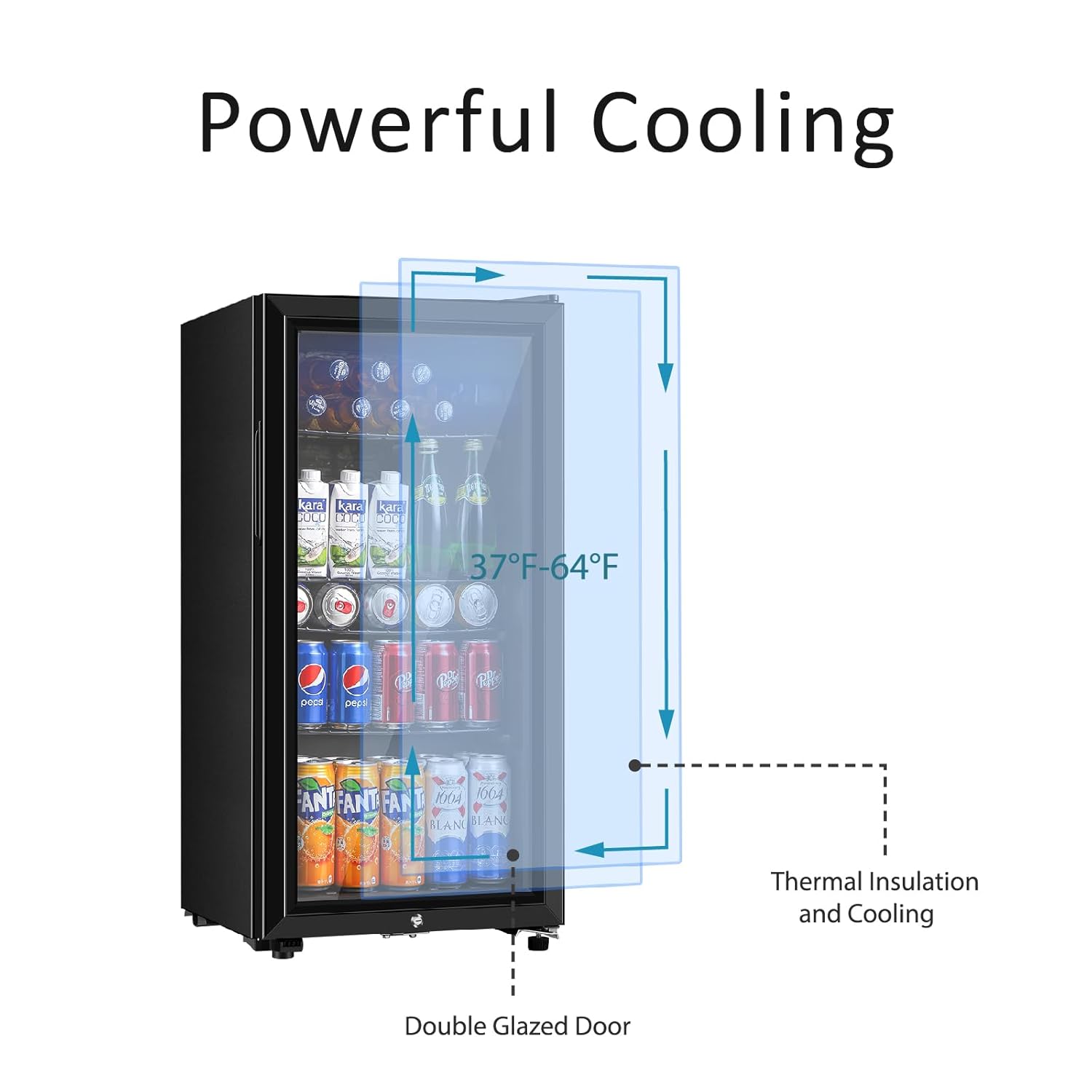 Drankenkoelkast, 3,2 Cu.ft min - Wine Beer Fridge recensie en prijs