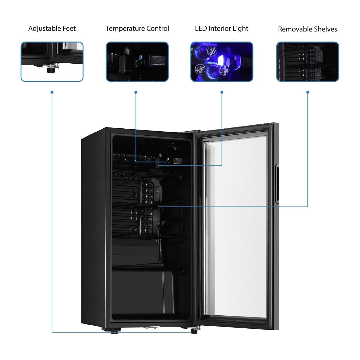 Drankenkoelkast, 3,2 Cu.ft min - Wine Beer Fridge recensie en prijs