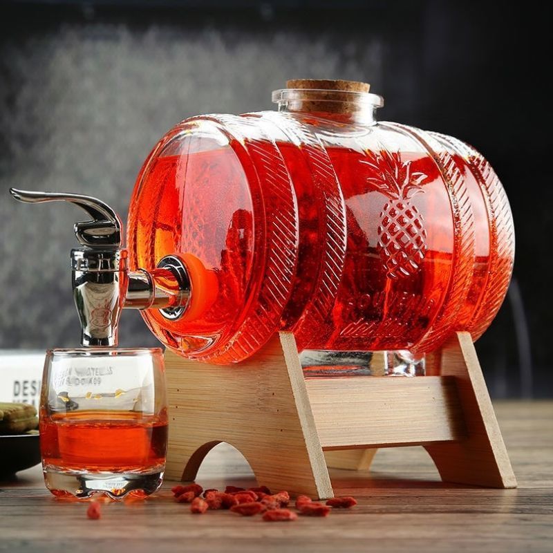 1L glazen whiskyvat wijnvat bi - Wine To Beer Alcohol recensie en prijs