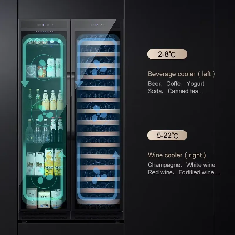 Inbouw drankenkoelkast dubbele - Wine Beer Fridge recensie en prijs