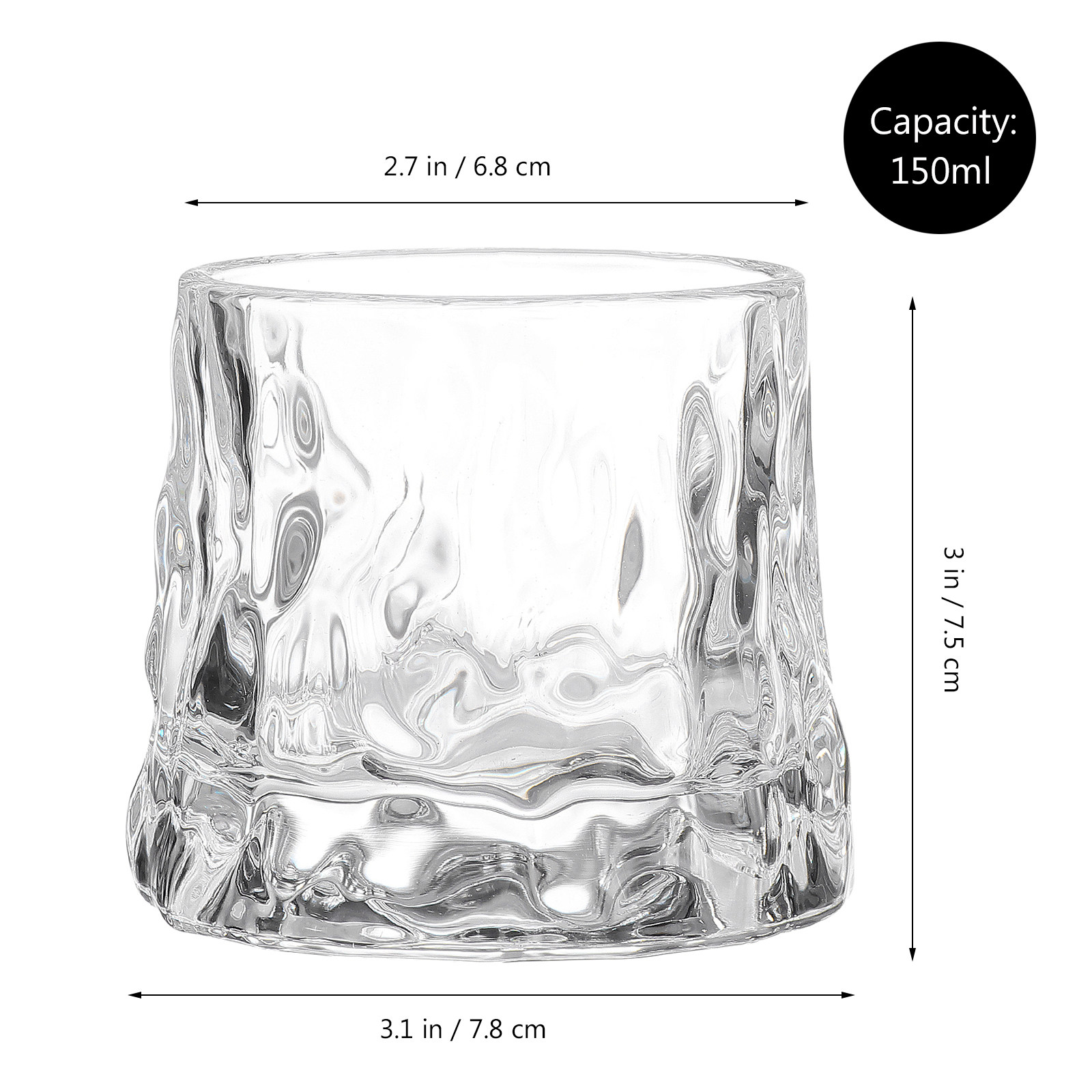 1 Stuks Gehamerde Wijnbeker Pr - Wine Beer Whiskey recensie en prijs